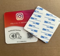 Code QR dynamique Google Review avec support de table NFC pour menu de restaurant Instagram Facebook Whatsapp Linkedin