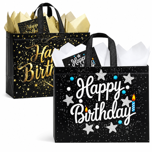 Sacchetto Regalo Ecologico Non Tessuto per Compleanno, Riutilizzabile con Manici per Uomini, Ragazzi e Bambini, Vendita all'Ingrosso - Product Image 1