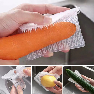 Cepillo de Silicona para Limpieza de Frutas y Verduras, Multifuncional, para Cocina, para Limpiar Fácilmente Patatas y Zanahorias - Product Image 2