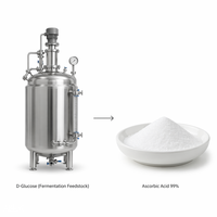 Acide ascorbique (Vitamine C) en vrac de l'usine LCHBIO, 99 %, 50-81-7, poudre, qualité ISO 22000, certifié HACCP, pour les boissons fonctionnelles