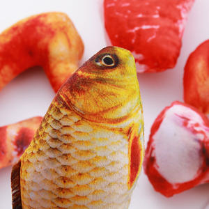 Jouet pour <span class=keywords><strong>chien</strong></span> et chat en peluche, simulation de viande, <span class=keywords><strong>os</strong></span>, crevettes, résistant aux morsures, vente en gros - Product Image 2