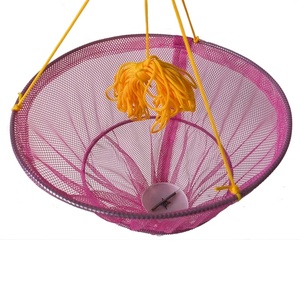 Đầy Màu sắc xách tay đánh cá thả <span class=keywords><strong>Net</strong></span> đúc cua bẫy <span class=keywords><strong>Net</strong></span> trẻ em cua thả <span class=keywords><strong>Net</strong></span> đôi vòng với lưới Bait túi cho bãi biển harbours - Product Image 5