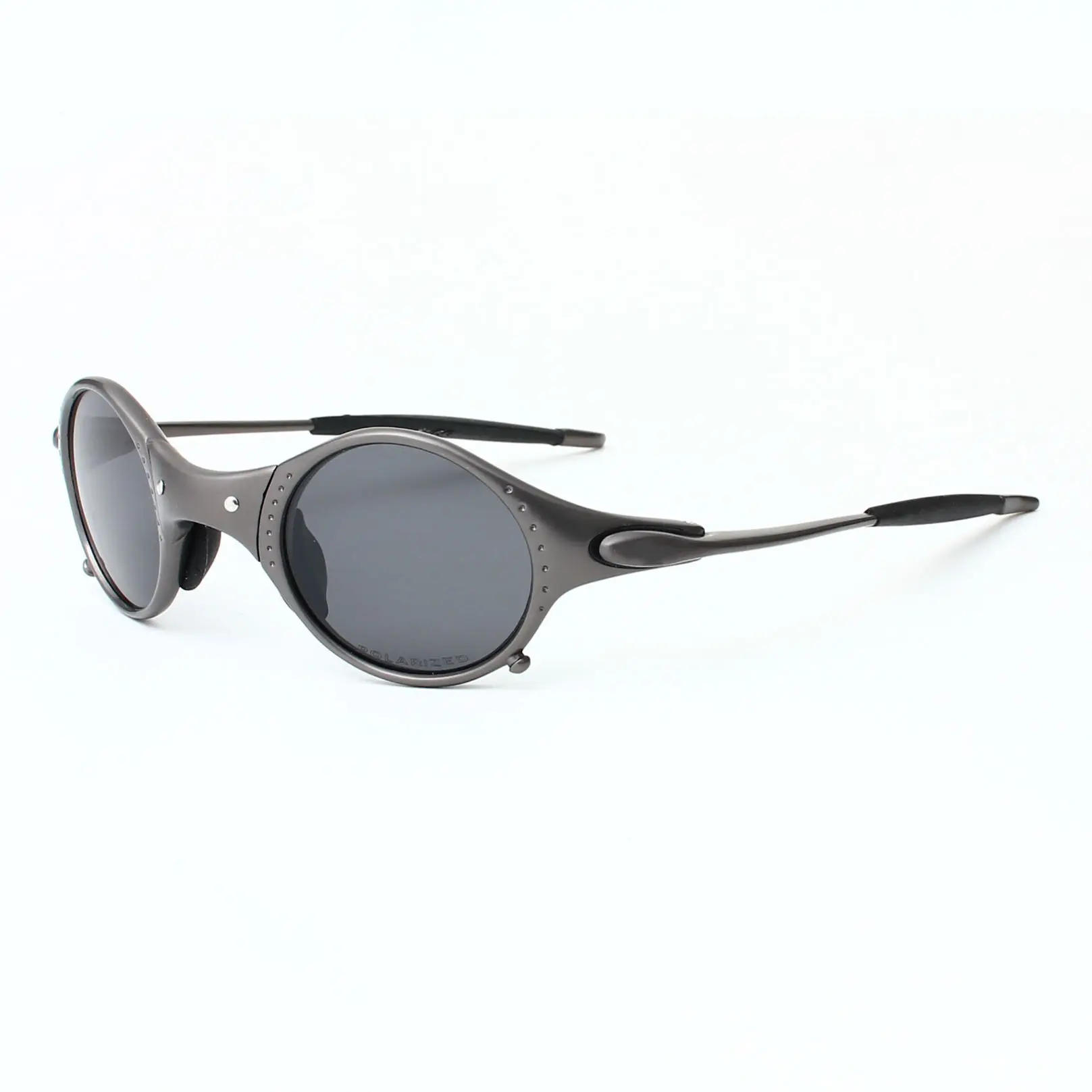 Солнцезащитные очки для мужчин и женщин, Аутентичные винтажные Поляризационные солнечные очки в металлической оправе из цинкового сплава, в круглой оправе, в стиле ретро, для велоспорта, вождения