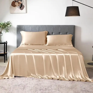 19mm 22mm Luxus Seiden bettwäsche Set <span class=keywords><strong>Queen</strong></span> <span class=keywords><strong>Size</strong></span> Seiden bettlaken Sets - Product Image 1