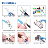 ZOERAX Zinc Alloy Cat8 STP Toolless RJ45 Coupler 8P8C Modul Adaptor Jaringan Terlindung Cocok untuk Kabel Ethernet Terlindung 22-26AWG
