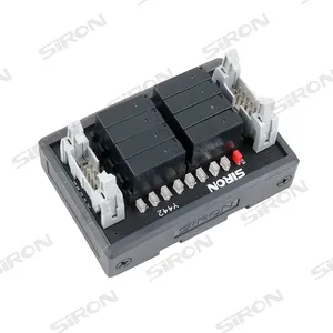 SiRON Y442 DC24V NPN/PNP bipolar input 8 bit MIl plug Relay Wide Base Type Signal Relay Module