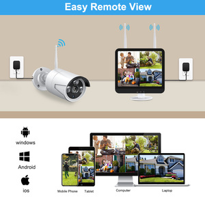 12.5 inch màn hình <span class=keywords><strong>LCD</strong></span> máy ảnh kỹ thuật số CCTV Kit giám sát an ninh Hệ thống không dây Camera giám sát - Product Image 3