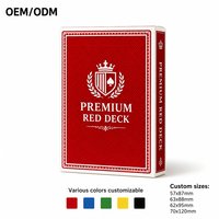 Cartes à jouer en papier avec logo personnalisé ICBC, finition lisse, emballage en boîte en papier, pour cadeaux promotionnels d'entreprise et usage familial