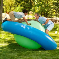 Chaise à bascule gonflable en forme de dôme, gyroscope à eau au chlorure, balance de jouets pour enfants, balançoire rotative pour plusieurs personnes