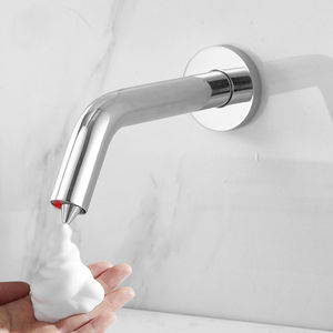 Distributeur de savon moussant mural chromé sans contact, à capteur infrarouge automatique, pour usage commercial, domestique et hôtelier - Product Image 2