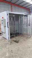 Chariot à plateaux secs en acier inoxydable de taille personnalisée, chariot à four rotatif de boulangerie, chariots à plusieurs couches pour congélateur de chambre froide