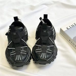 Nuevas Zapatillas de Plataforma con Cordones y Punta Puntiaguda para Parejas, Estilo Retro, Transpirables, de Malla, Casuales, Deportivas, de Goma, para Verano, Unisex - Product Image 3