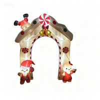 Décoration de Noël gonflable en polyester de 10 pieds en forme de bonhomme de neige de dessin animé