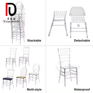 เก้าอี้ทิฟฟานี่ Chiavari พลาสติกใสสำหรับงานแต่งงาน - Product Image 2