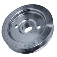 Roue de poulie de manivelle d'égaliseur sculptée en billette d'acier usinée CNC selon votre conception