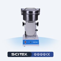 Déchiqueteur de plantes SCITEK à cisaillement haute vitesse 1400 tr/min, traite efficacement les échantillons pour l'industrie, l'agriculture, la science et les laboratoires