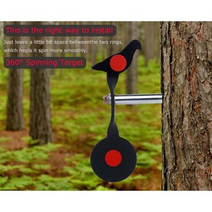 เป้าปืนลมแบบหมุน แบบสกรู ทำจากเหล็ก สำหรับปืนลม ปืนบีบี และหนังสติ๊ก - Product Image 3