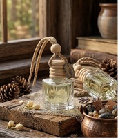 Diffuseur de parfum pour voiture suspendu avec boîte haut de gamme, sélection de parfums personnalisés, production OEM sous marque privée pour véhicule