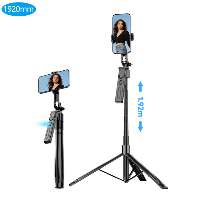 F01 AI Face Tracking Foldable 360 Flexible Tripod Selfie Stick Extendable Camera Selfie Sticks with Remote Control