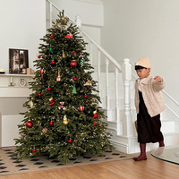 Grand sapin de Noël 2026 pour la maison, simulation réaliste, décorations de Noël en PE pur, pour intérieur et extérieur, sapin de Noël à faire soi-même (DIY)