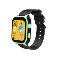 Montre connectée Android D8 pour enfants, modèle 2026, très populaire sur le marché sud-américain, avec 4G, GPS, Wi-Fi, alarme SOS, écran IPS67, bracelet en silicone carré