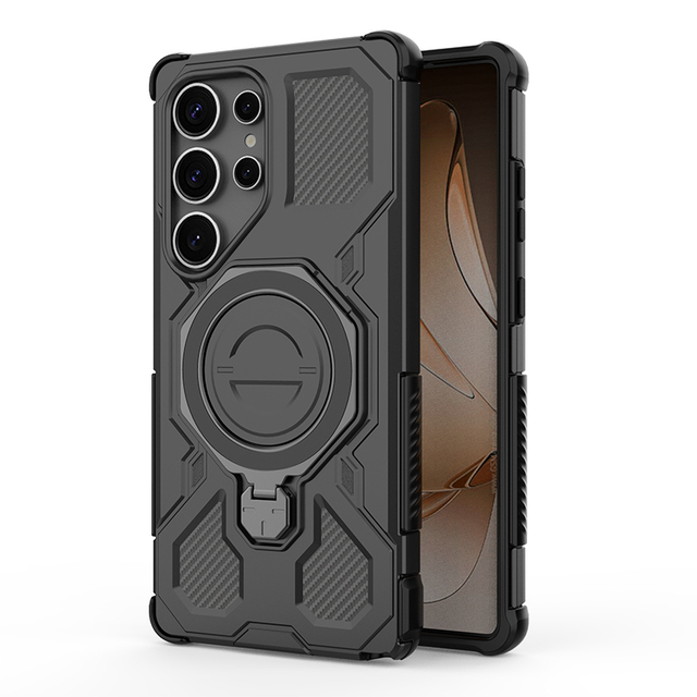 For Samsung S25 S24 Ultra S25+ S25 Edge M56 Case with Stand Military-Grade Drop Protection Heavy Duty Magnetic Phone Case