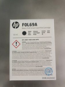 ตลับหมึกแท้ HP2520 F0L69A สีดำ TIJ ขนาด 12.7 มม. หมึกน้ำแห้งเร็ว 50 มล. สำหรับเครื่องพิมพ์อิงค์เจ็ทแบบพกพา - Product Image 1
