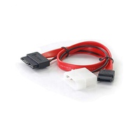 Cable DE DATOS SATA 3G Cable de extensión SATA Power 2 en 1 LP4 IDE a SATA 15P Hembra con Serial ATA II 7 Pin Hembra