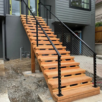 Rampe de balcon et garde-corps en câble en acier inoxydable moderne EKOO pour escalier, hôtel, villa