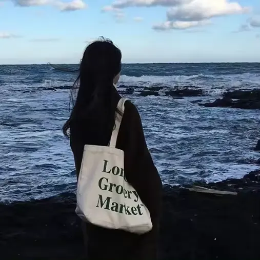 Commercio all'ingrosso eco friendly riutilizzabile logo personalizzato stampato borsa per lo shopping in tela tinta unita in cotone spesso borsa pieghevole