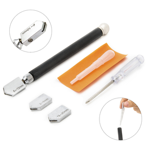 Coffret d'outils de dé<span class=keywords><strong>coupe</strong></span> personnalisé style crayon <span class=keywords><strong>avec</strong></span> tête de rechange, réservoir d'huile et tournevis pour miroirs, carreaux, mosaïques et <span class=keywords><strong>coupe</strong></span>-bouteilles en <span class=keywords><strong>verre</strong></span> - Product Image 1