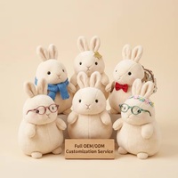 Jouets en peluche personnalisés OEM, fabricant de mascottes, conception réaliste, jouets en peluche doux pour enfants, lapin, poupée, logo personnalisé