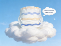 Commerce de gros 10 pièces imprimées jetables pour incontinence couches Nateen pour adultes