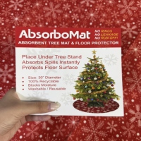 Tapis de Noël en gros d'usine, rouge et vert, décorations d'arbre de Noël, cadeaux de Noël, intérieur, imperméable, 100% polypropylène PVC