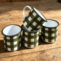 Tasse à café ou à thé en émail personnalisée avec logo, de qualité alimentaire, épaisse, blanche, fabriquée à la main, pour le marché européen, idéale pour les cadeaux d'entreprise