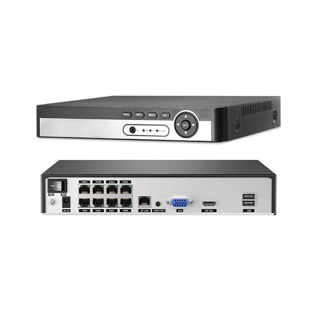 H.265 4CH 8CH 1080P 5MP 8MP 4K Ultra HD IP POE NVR Network Face Detection Video Recorder for Security POE IP Camera