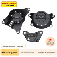 Cubierta de Motor de Alta Resistencia de Nylon y Fibra de Vidrio FULL REV RACING para Yamaha R6 2006 a 2025