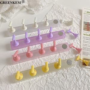 Nueva resina de color gelatina Base larga Pantalla de uñas cristal diamante estante de exhibición de uñas soporte de práctica de uñas - Product Image 2