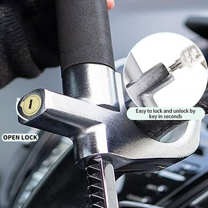 Xiangta di alta qualità del prodotto di sicurezza blocco del volante per auto pesante antifurto antifurto blocco del volante 2 chiavi - Product Image 5