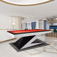 Nouvelle table de billard professionnelle de luxe sur mesure, design moderne, haute qualité, 9ft, 8ft, 7ft, avec coussinets, ardoise, cuir et bois massif