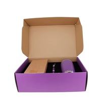 Haut de gamme grande tasse thermos en carton ondulé imprimé personnalisé boîte postale d'expédition boîtes d'emballage en carton ondulé gaufré étanche