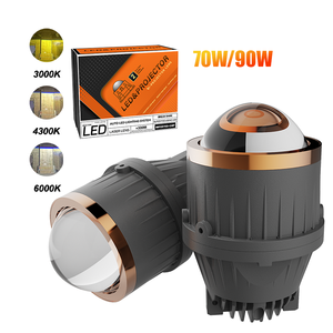 Đèn sương mù <span class=keywords><strong>LED</strong></span> 3 inch ba màu đa năng, tăng cường đèn pha <span class=keywords><strong>LED</strong></span>, đèn chiếu sáng khi lái xe 120W, đèn sương mù Bi-<span class=keywords><strong>LED</strong></span> với thấu kính projector và quạt - Product Image 1