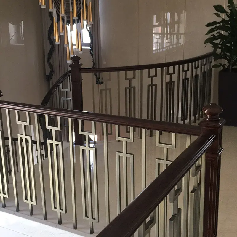 Säule Villa Duplex Loft Zaun Plattform Erker Balkon Leitplanke Balustrade Aluminium legierung Treppe Handlauf Geländer