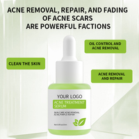 Sérum facial en ampoule Centella Asiatica biologique naturelle de marque privée OEM pour réparer les soins de la peau sensible à l'acné
