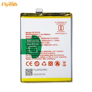 Replacement Mobile Phone Battery Cell For Oppo BLP619 Series Mobile Phone Lithium Polymer Battery 3300mAh