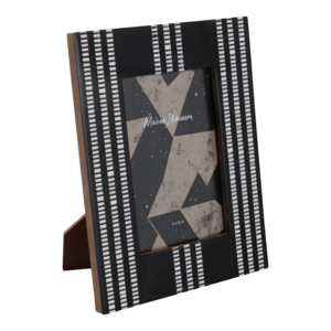 Cornice portafoto con design a righe 4x6 pollici per esposizione da tavolo - Product Image 2