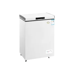 Freezer dalam dada pintu terbuka atas ruang besar kulkas suhu tunggal komersial