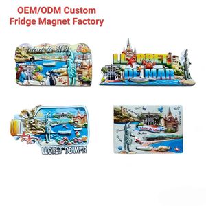 Imán Personalizado para Refrigerador de Lloret de <span class=keywords><strong>Mar</strong></span>, España, <span class=keywords><strong>Costa</strong></span> Brava, Recuerdos de Resina, Imanes para Refrigerador para Tiendas de Regalos de Resorts de Playa - Product Image 1
