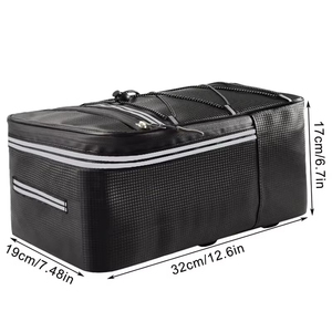 Sacoche de porte-bagages arrière pliable <span class=keywords><strong>et</strong></span> écologique, sac de rangement étanche de 12L/15L pour vélo de route <span class=keywords><strong>et</strong></span> VTT - Product Image 1