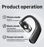 Earbud Nirkabel 5.4 F32 Headset Pengait Telinga Terbuka ENC Mikrofon Ganda Pengisian Daya Type-C IPX4 Headphone Olahraga